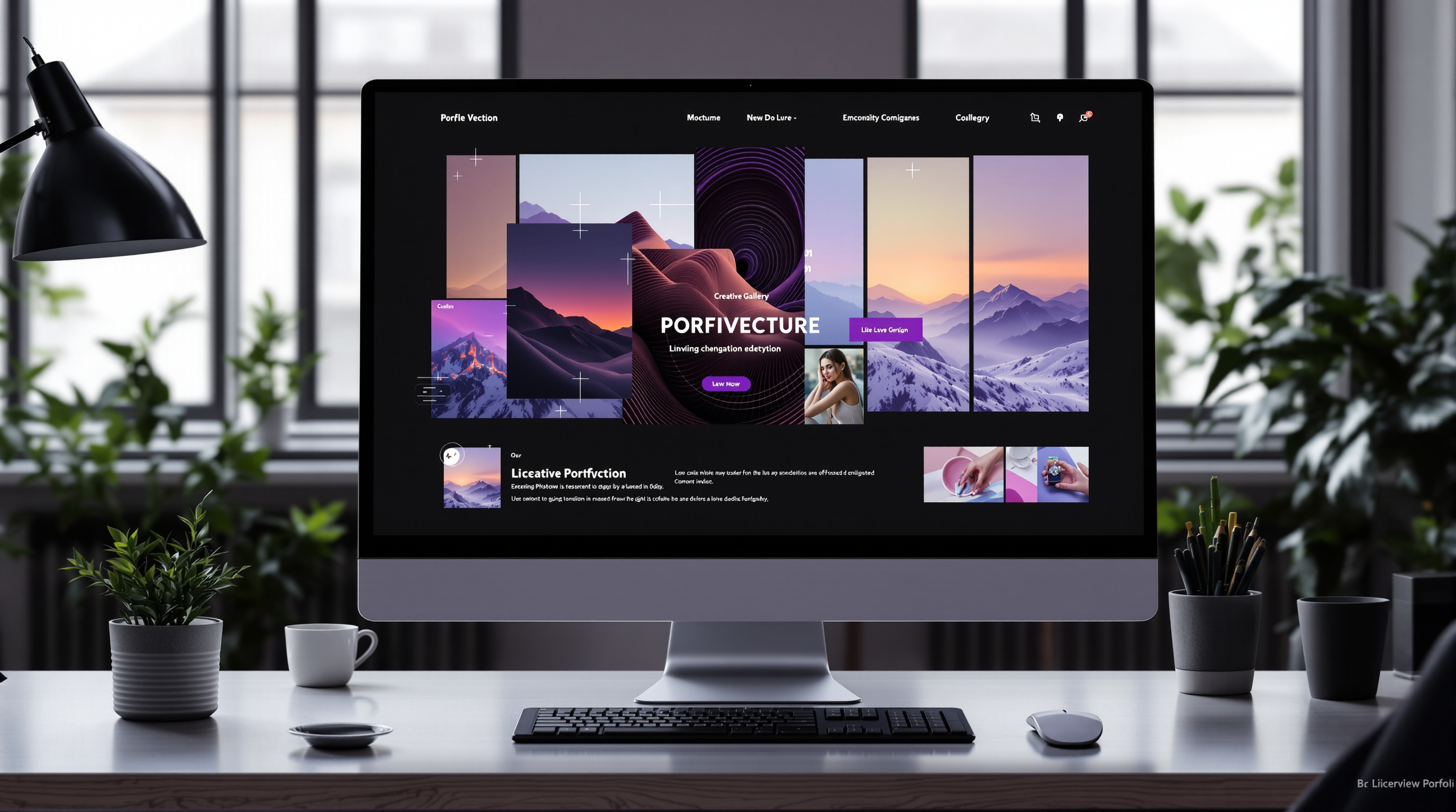 Portfolio theme gallery layout